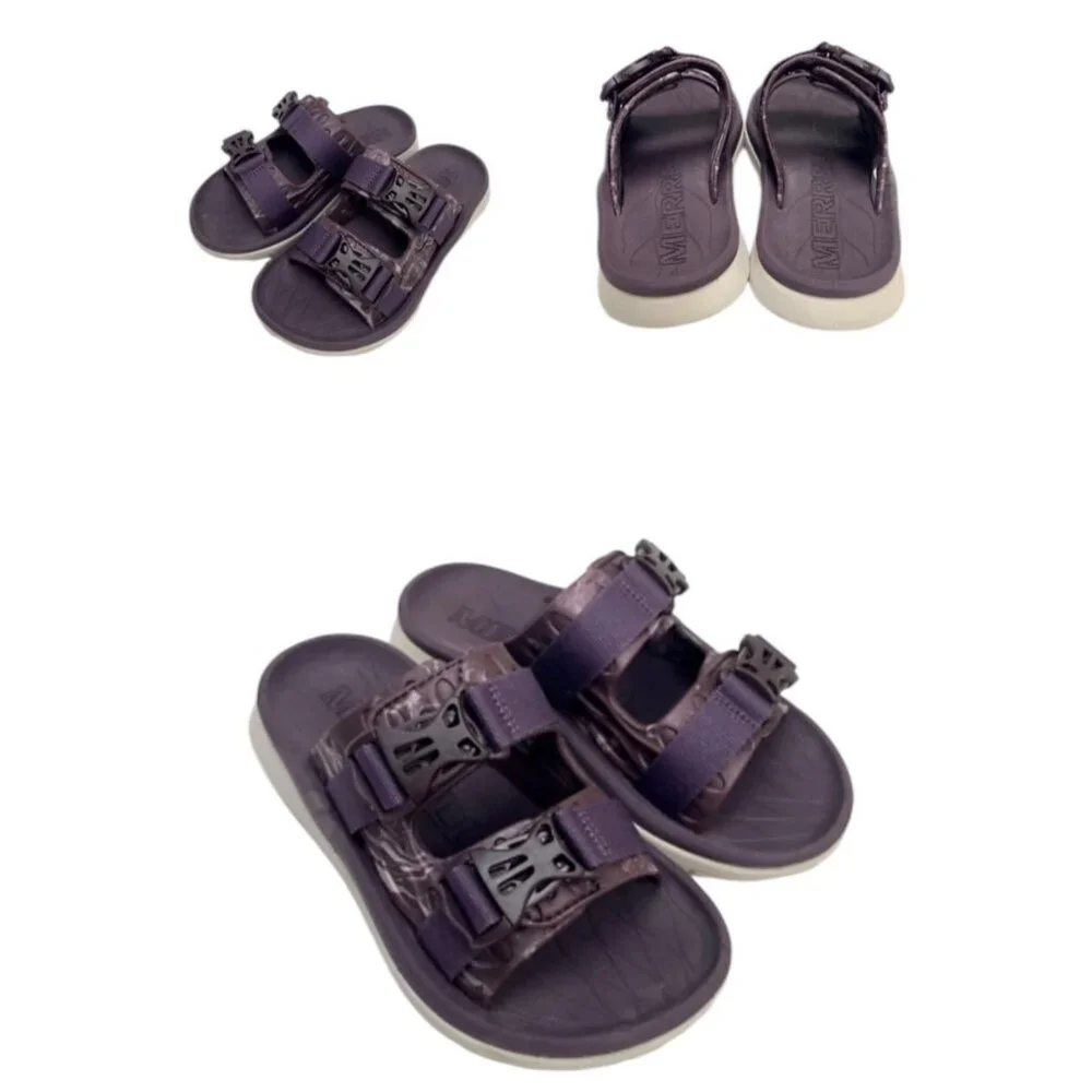 Merrell Sz 7 Purple Hut Ultra Wrap Slide Sandals‎
